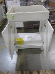 lot 64 image: Glacier Bay 24.5 in. W x 18.75 in. D x 34.34 in. H Vanity in Elm Sky - Cabinet Only - ST24P2-EK