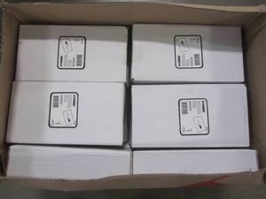 lot 92 image: BOX OF 12 - MOEN Galvanized Steel Recessed Tissue Box Holder in Chrome RR5520SS