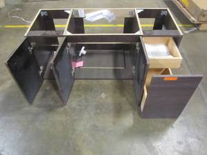 lot 37 image: Domani Stella 48.5 in. W x 18.75 in. D Vanity in Elm Ember - Cabinet Only - SL48P2-EE