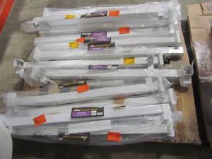 lot 35 image: MIXED PALLET - Peak Aluminum Railing 4 in. x 4 in. x 42 in. White Aluminum - Stair Posts, End Posts, Corner Posts 50050