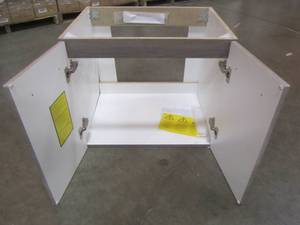 lot 158 image: Domani Stella in 24.50 in. W x 18.75 in. D Vanity in White Washed Oak - Cabinet Only - SL24P2COM-WO