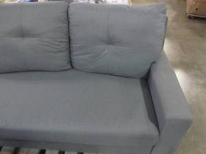 lot 22 image: Living Room Couch - 85 x 33 x 27 with Foot Rest