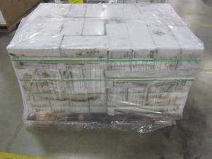 lot 20 image: Entire Pallet - Viking Forest Products 6 in x 24 in Voyage Dark Brown Porcelain Wood Look Tile - 16 pieces per case (15.51 sq ft.case) 17VO13
