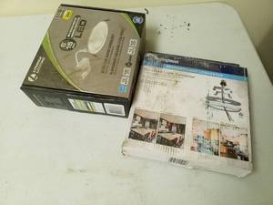 lot 210 image: Lot of (2) Lithonia Lighting 6in. White 3000K Recessed Downlight LED 13W Dimmable, Westinghouse Recessed Light Converter