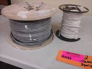 lot 120 image: Lot of (2) Partial Spools of 4 COND RISER SHIELD Cable , Power Limited Circuit Cable
