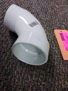 lot 147 image: 3in PVC 90 Degree Elbow