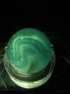 End Of Days Mist translucent swirl base with colored transparent specks