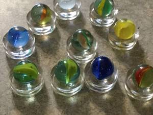 Hybrid cats eye marbles lot of 10