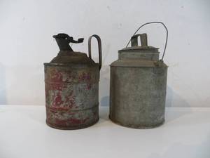 Metal Can & Lidded Metal Pail