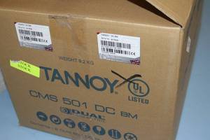 lot 61 image: New PAIR of Tannoy CMS 501 DC BM Full-Bandwidth Pro Audio Ceiling Speakers