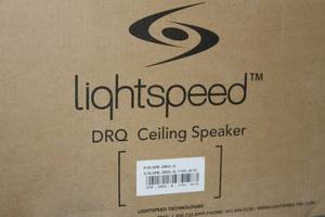 lot 63 image: New PAIR of LightSpeed DRQ Pro Audio Ceiling Speakers
