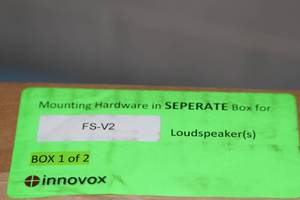 lot 92 image: Innovox Audio Flex Select FS-V2 Pro Audio Ultra Slim Vertical Soundbar  Speakers for Flatscreen Video Displays - New in Box