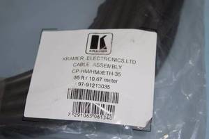 lot 107 image: Kramer Electronics CP-HMHMETH-35 Professional Plenum Rated HDMI Cable - NEW