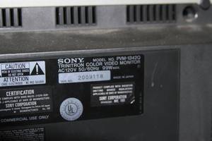 lot 102 image: Sony PVM-Series Trinitron Color Video Monitor - Great for Retro Video Games