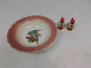 Vintage BowlSalt & Pepper Shakers