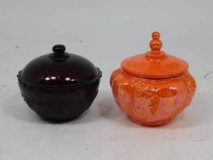 2 Small Vintage Candy Dishes