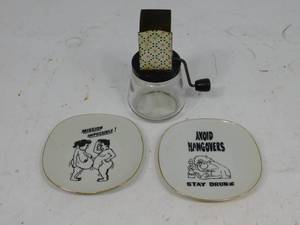 Vintage Nut GrinderNovelty Plates