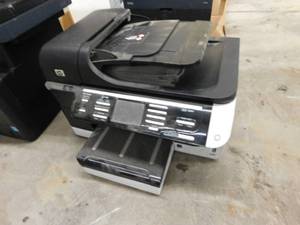 lot 35 image: Misc. Lot of Printers, Monitor, Power Supply Box