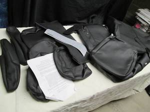 lot 204 image: Acme Hon12015-500 Black Seat Covers...