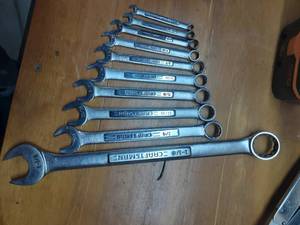lot 32 image: 10 Piece Craftsman Combination Wrenches