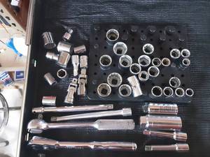 lot 37 image: Craftsman 38 Ratchets, Sockets, Extensions