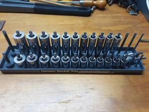 lot 41 image: Craftsman 23-Piece Metric 38 Drive Shallow & Deep Drive (Sockets With Tray)