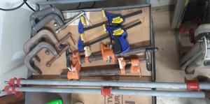 lot 58 image: Lot Of Assorted Clamps, Bar Clamps, Quick Grips