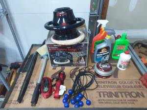 lot 59 image: Craftsman BufferPolisher, Ratchet Straps, Car Wash, Polish, Wheel Cleaner, Misc.