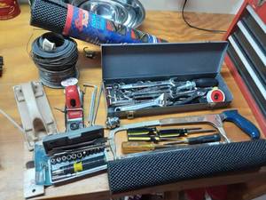lot 65 image: Lot Of Assorted Hand Tools, Tool Box Liner