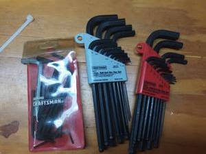lot 66 image: Craftsman Allen Wrenches Metric & Standard