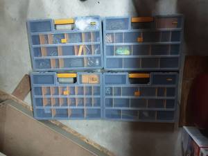 lot 81 image: 4-Organizers With Hardware Contents