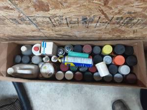 lot 92 image: Box Of Spray Paints, Automotive Chemicals