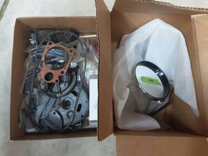 lot 93 image: 912 Mirror (Germany) Box Of Motor Cycle Parts