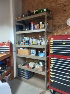 lot 95 image: 6-Tier Metal Shelf 48x19x85