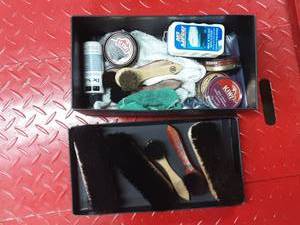 lot 97 image: Shoe Polish & Brushes