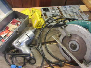 lot 229 image: Makita Circular Saw, Drill