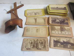 lot 59 image: Stereoptic Viewer & Cards