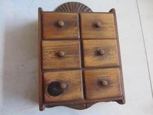 lot 60 image: Vintage Spice Cabinet