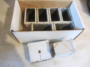 lot 70 image: Porcelain Post Tops