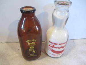 lot 89 image: Milk & Cream Top Bottles