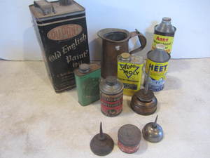 lot 93 image: Vintage Automotive Tins