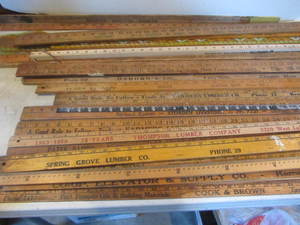 lot 113 image: Wooden Yard Sticks