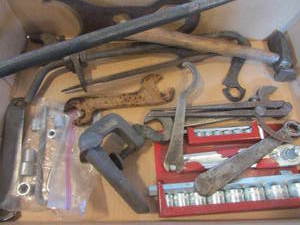 lot 235 image: Tools with Antique