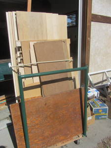 lot 244 image: Lumber Sheeting & Cart