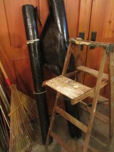lot 297 image: Wooden Step Ladder, Plastic