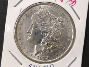lot 3 image: 1878 Rev 79 Morgan Silver Dollar...
