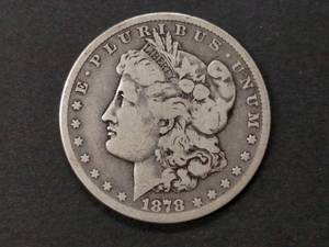 lot 4 image: 1878 CC Morgan Silver Dollar...
