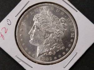 lot 8 image: 1882 O High Grade Morgan Silver Dol...
