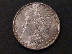 lot 27 image: 1896 High Grade Morgan Silver Dolla...