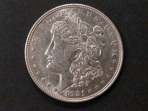 lot 46 image: 1921 D Morgan Silver Dollar...